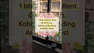 1bhk for Rent at Andheri Kohinoor Apt flat rent [upl. by Mair]