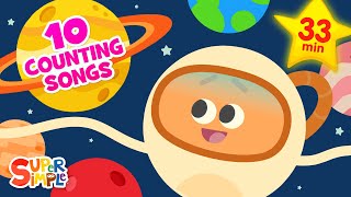 8 Little Planets  STEM Counting Song for Kids  Super Simple Songs [upl. by Lesh]