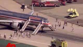 Raw Video Emergency Landing at LAX [upl. by Eliga]