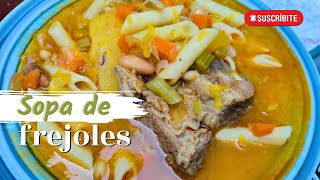 SOPA DE FREJOLES  receta peruana 🇵🇪 [upl. by Airdnaid]