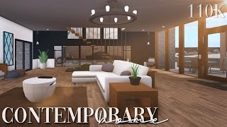 Bloxburg  Contemporary Home 110k  House Build [upl. by Nosoj472]