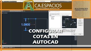 TIPS COMO CREAR Y CONFIGURAR ESTILOS DE COTA EN AUTOCAD [upl. by Nnylg]