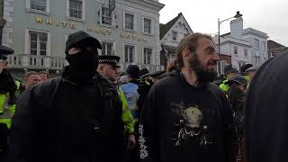 Scuffles break out Lewes Boxing Day Hunt 2023  7 Arrested [upl. by Nacul]