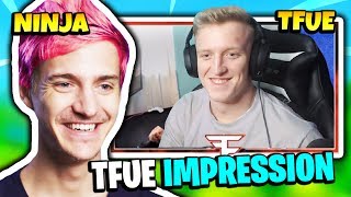 NINJA DOES TFUE IMPRESSION amp TFUE REACTS  Fortnite Daily Funny Moments Ep157 [upl. by Hairahcez]