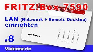 FRITZBox 7590 LAN Netzwerk einrichten IP Adresse ändern und Portfreigabe 8 [upl. by Amehr735]