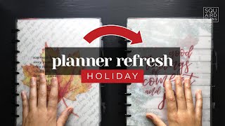 HOLIDAY PLANNER SETUP REFRESH 2024  DIY Discbound Classic Happy Planner [upl. by Mcbride]