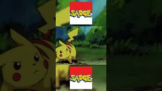 Pikachu Evolves into Raichu pokemon abridged anime ash pikachu raichu funny comedy evolve [upl. by Nitaj]