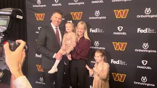 Commanders GM Adam Peters and Family at his introductory press conference [upl. by Mollee]