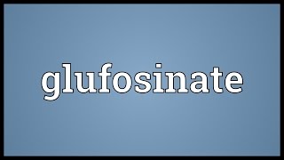 Glufosinate Meaning [upl. by Ethelind363]