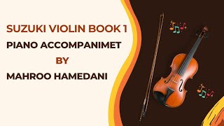 Suzuki Violin Book 1 piano accompaniment Go Tell Aunt Rhody Metronome 66 [upl. by Dlanar956]