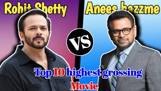 Rohit Shetty vs Anees bazmee top 10 highest grossing movie comparison video [upl. by Aicilegna]