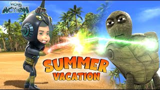 Vir Vs Fast Turtle  Vir The Robot Boy In Hindi  Summer Vacation New Episode S04E02 [upl. by Adorne]