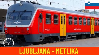 Cab ride Ljubljana  Metlika Slovenian Railways  train drivers view in 4K [upl. by Molloy]