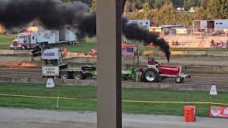 Classic Super Stock tractors pulling in Norwalk Ohio 8132024 [upl. by Hpeseoj]