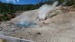 Beryl Hot Spring at Yellowstone National Park [upl. by Keri392]