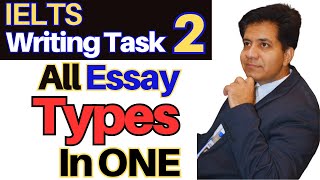 IELTS Writing Task 2 All Essay Types In ONE By Asad Yaqub [upl. by Idelson892]