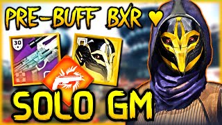 PreBuff BxR55 SOLO GM PsiOps Battleground Cosmodrome  Solar Hunter Build Destiny 2 [upl. by Kerman]