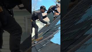 Installing GAF Timberline UHDZ roofing homeimprovement construction roofer nj njroofer [upl. by Rhodia895]