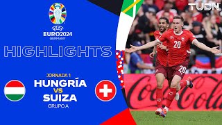 HIGHLIGHTS  Hungría vs Suiza  UEFA EURO 2024  J1  TUDN [upl. by Selokcin]