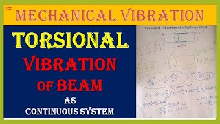 MV105 Torsional Vibration of a Uniform Shaft  Continuous Vibration System torsion vibration [upl. by Annodahs90]