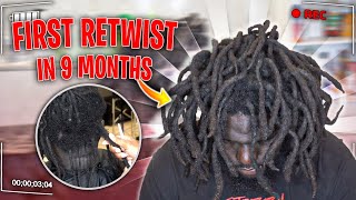 CRAZY Dreadlock Transformation  First Retwist in 9 MONTHS  We Cut His Dreads Off [upl. by Yehus567]