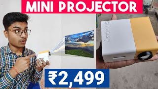 Cheap And Best Mini Projector in India 2019  Unboxing amp Review in Hindi [upl. by Airres792]