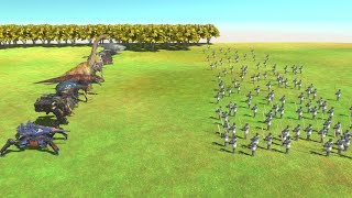 New Strongest Team vs 100 Ancient and Modern Humans ARBS Animal Revolt Battle Simulator [upl. by Lleznol]