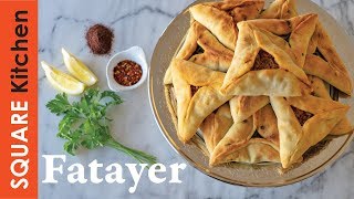 Fatayer with two types of fillings beef amp spinach [upl. by Readus]