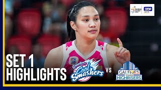 GALERIES TOWER vs CREAMLINE  SET 1 GAME HIGHLIGHT  2024 PVL REINFORCED CONFERENCE  August 3 2024 [upl. by Uta]