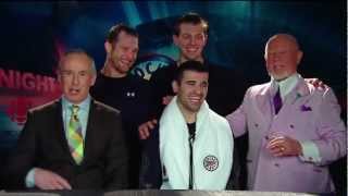 HNIC  Don Cherry Kisses Hat Trick Hero Nazem Kadri  Mar 30th 2013 HD [upl. by Alton]