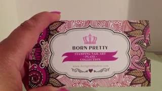 Born Pretty stamping plate BPL022 REVIEW [upl. by Assylla]