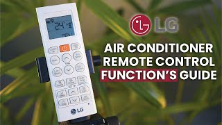 LG Air Conditioner Remote Control Operation ❄ All Function covered Step by Step ❄ acremotefunction [upl. by Armmat]