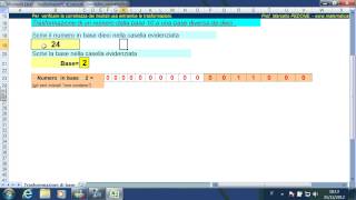 Sistema di numerazione binario e Trasformazione di base [upl. by Justen488]