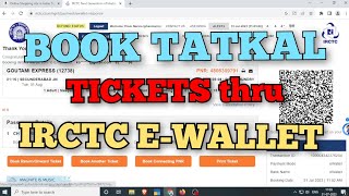 How to book tatkal ticket  Tatkal Software  IRCTC Tatkal Ticket [upl. by Ahtnahc]