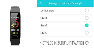 How to Change the interface style of ZURURU Fitwatch XP [upl. by Tamma]