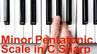 Minor Pentatonic Scale C Sharp D Flat  Keyboard Lessons [upl. by Decrem]