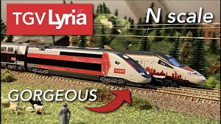 Katos BRAND NEW TGV LYRIA  Zürich to Paris in N scale [upl. by Dixon]