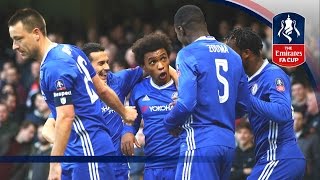 Chelsea 40 Brentford  Emirates FA Cup 201617 R4  Official Highlights [upl. by Aibos]