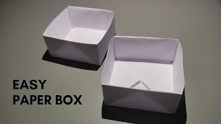 How to make a easy paper box [upl. by Soph]