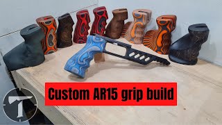 DIY custom ar15 pistol grips for the fx impact s510tr Airmaks katran target air rifles [upl. by Nigle]