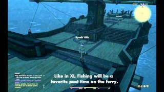 Final Fantasy XIV Thanalan to Limsa Lominsa Ferry Boat Trip [upl. by Hilten811]