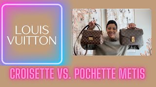 Battle of the Bags🥊 Louis Vuitton Croisette vs Pochette Métis handbags louisvuitton [upl. by Tellford]