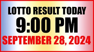 Lotto Result Today 9pm Draw September 28 2024 Swertres Ez2 Pcso [upl. by Grobe785]