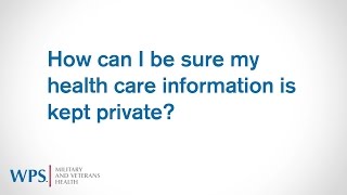 TRICARE4u FAQs  Privacy [upl. by Sirraj]