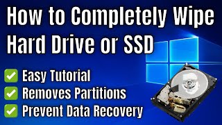 How to Completely Wipe a Hard Drive or SSD [upl. by Mafala]