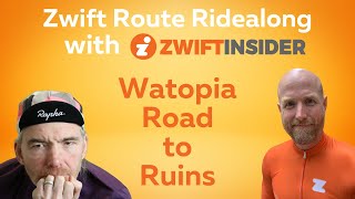 Route Ridealong with Zwift Insider on Road to Ruins [upl. by Lathe]