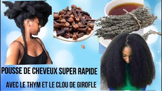 🍇194 CLOU DE GIROFLE ET LE THYM POUR UNE POUSSE DE CHEVEUX ULTRA RAPIDE ET UN CUIR CHEVEUX SAIN [upl. by Dyer]