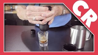 Wacaco Minipresso Portable Espresso Machine  Crew Review [upl. by Eislek]