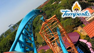 Tempesto 4K Front Seat POV  Busch Gardens Williamsburg [upl. by Aelber]