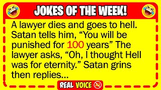 🤣 BEST JOKES OF THE WEEK  A lawyer dies and meets Satan in Hell  Funny Jokes [upl. by Fein23]